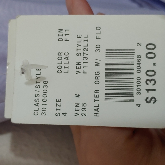 David's Bridal Women's Size 4 NWT Lilac Dress - Picture 5 of 7